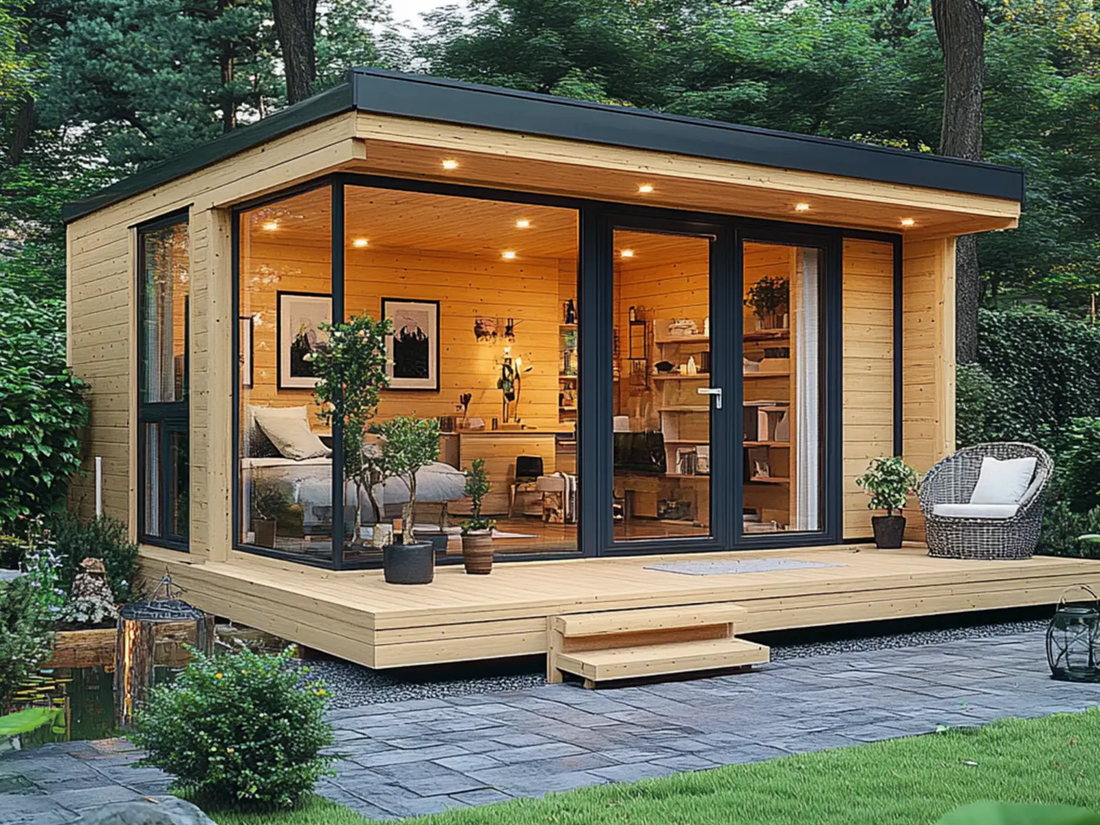 Gartenhaus Holz 20m2 - mit individuellem Plan und Design