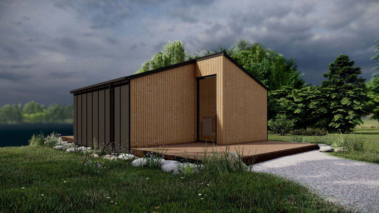 Tiny House - Modulhaus - Minihaus, Fertighaus - 20,83 m² - Energieeffizient - SIP-Modell