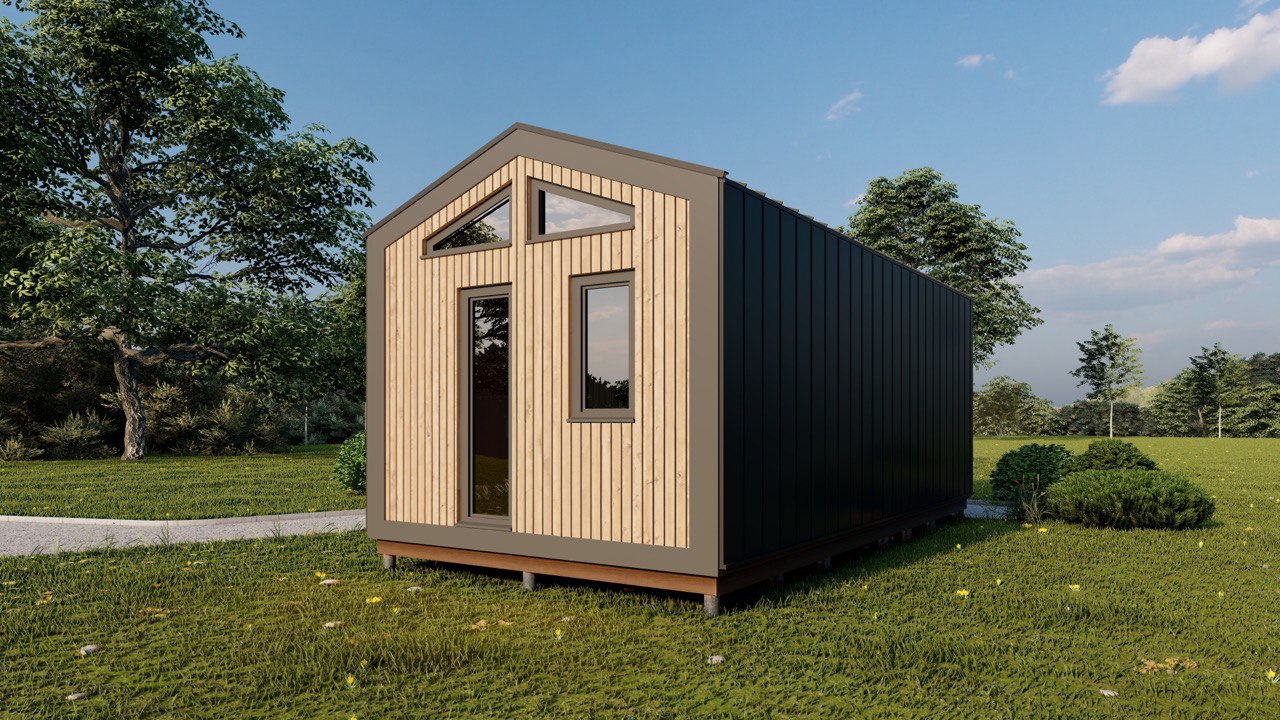 Tiny House - Modulhaus - Minihaus, Fertighaus - 28 m² - Energieeffizient - SIP-Modell