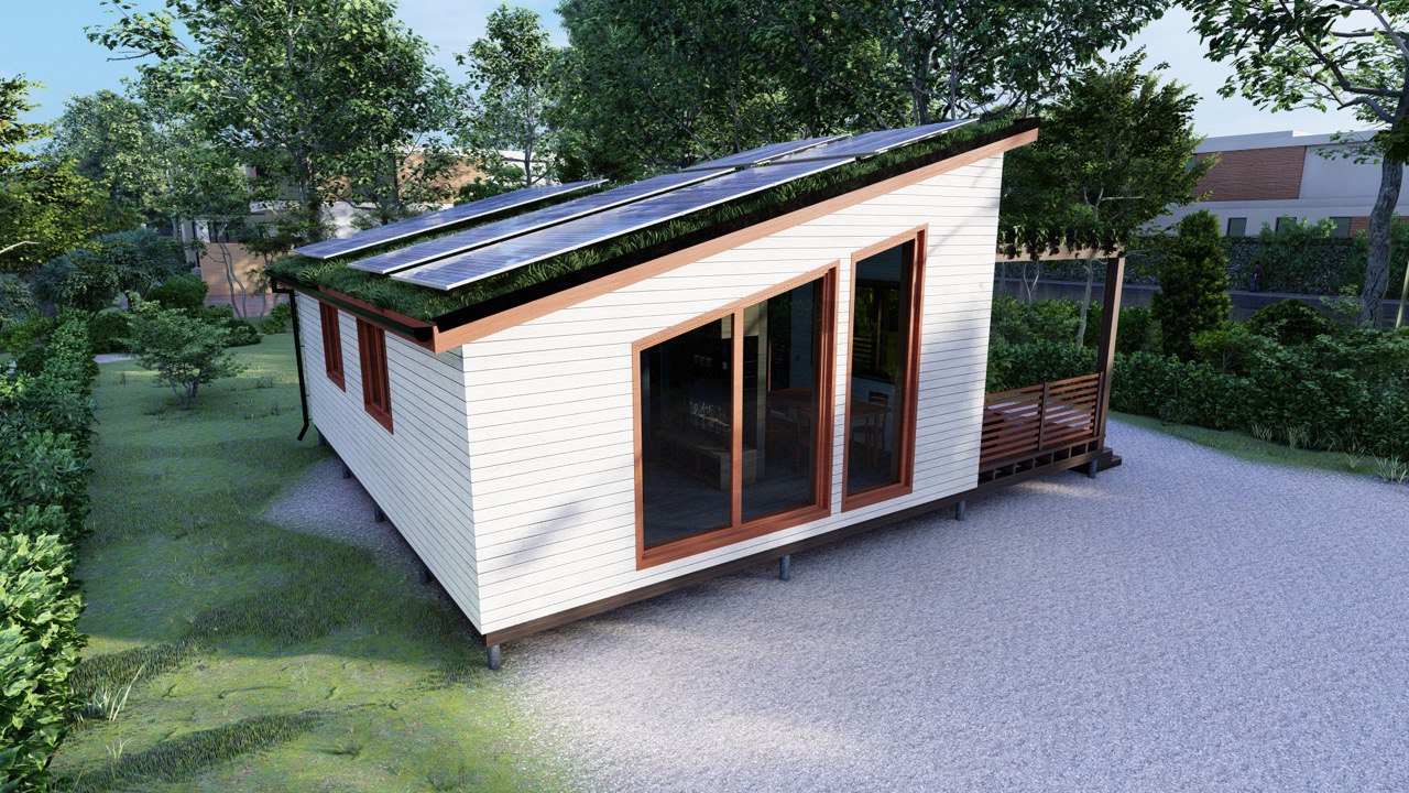 Tiny House - Modulhaus - Minihaus, Fertighaus - 50 m² - Energieeffizientes Haus - SIP Modell