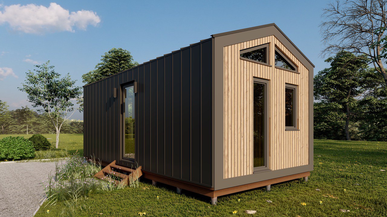 Tiny House - Modulhaus - Minihaus, Fertighaus - 28 m² - Energieeffizient - SIP-Modell