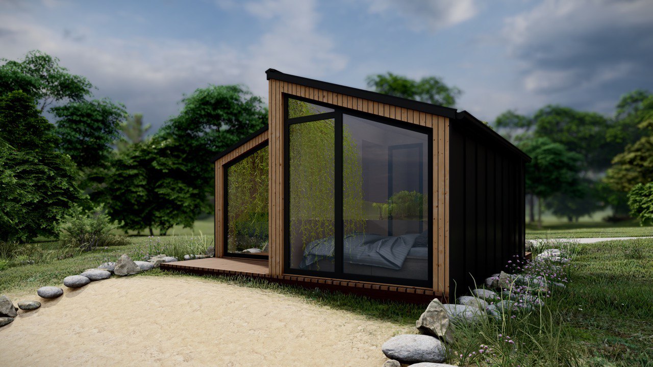 Tiny House - Modulhaus - Minihaus, Fertighaus - 20,83 m² - Energieeffizient - SIP-Modell