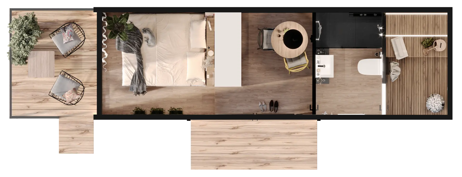 Tiny House, Container Haus, Modulhaus, Minihaus, 16.72 m² - für 2 Personen - Modell 0 Tiny House, Container Haus, Modulhaus, Minihaus, 16.72 m² - für 2 Personen - Modell 0