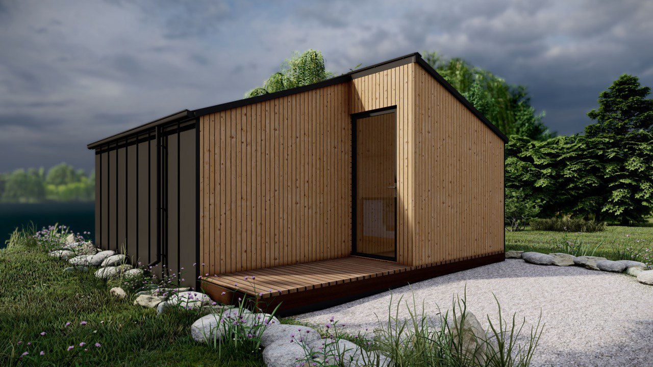 Tiny House - Modulhaus - Minihaus, Fertighaus - 20,83 m² - Energieeffizient - SIP-Modell