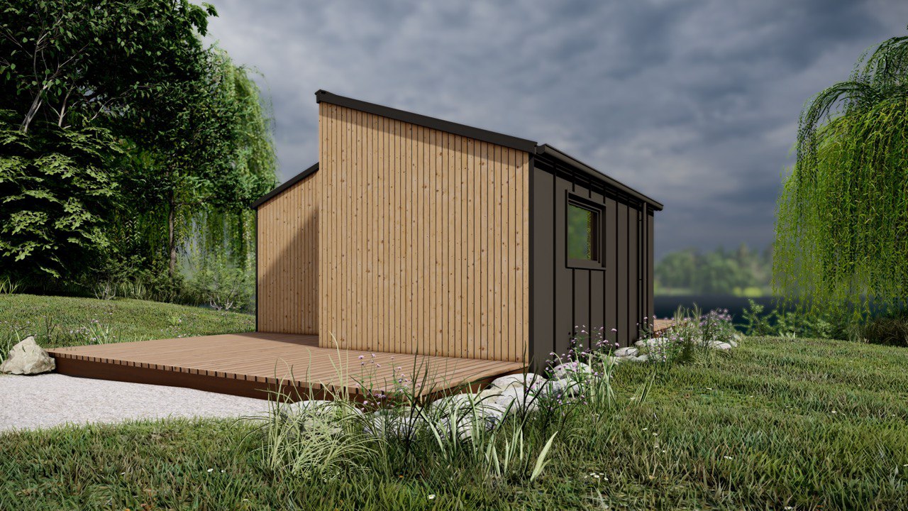 Tiny House - Modulhaus - Minihaus, Fertighaus - 20,83 m² - Energieeffizient - SIP-Modell