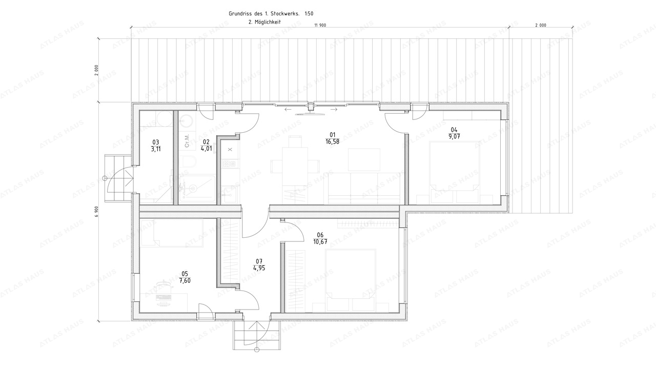 Tiny House - Modulhaus - Minihaus, Fertighaus - 69,36 m² - Energieeffizient - SIP-Modell