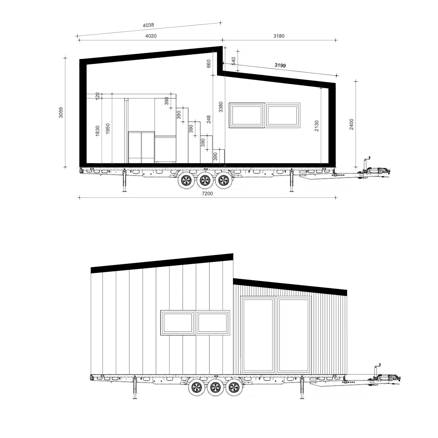 Tiny House, Container Haus, Modulhaus, Minihaus - Modell Green Day Tiny House, Container Haus, Modulhaus, Minihaus - Modell Green Day