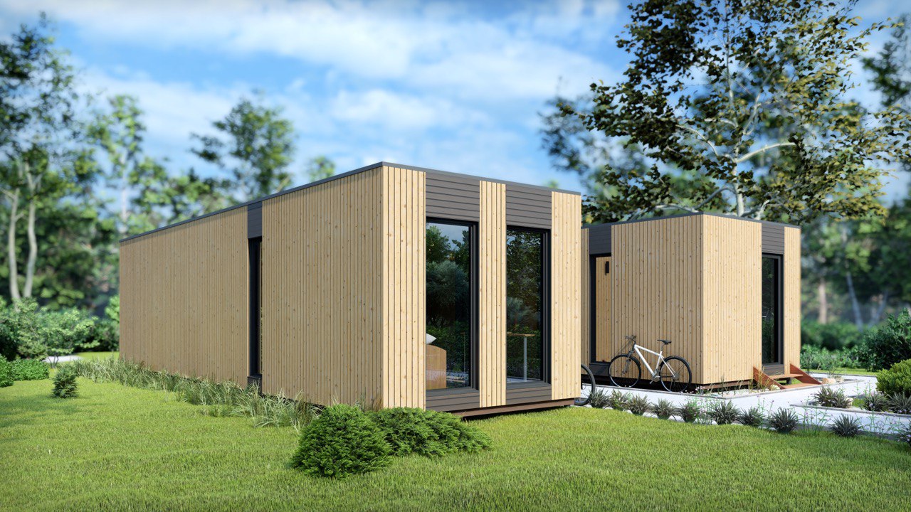 Tiny House - Modulhaus - Minihaus, Fertighaus - 88,6 m² - Energieeffizient - SIP-Modell