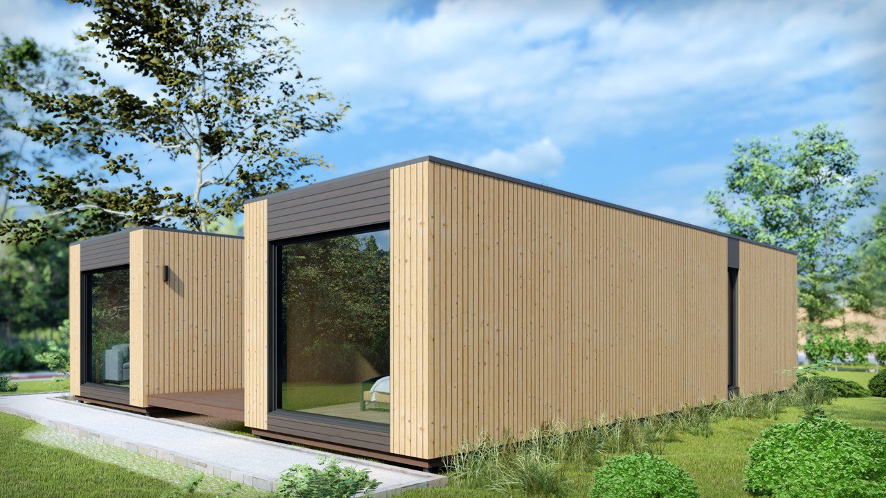 Tiny House - Modulhaus - Minihaus, Fertighaus - 88,6 m² - Energieeffizient - SIP-Modell